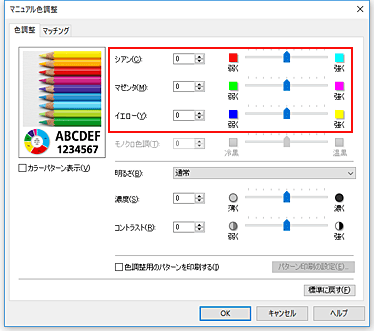 キヤノン：PIXUS マニュアル｜TS8130 series｜カラーバランスを調整する